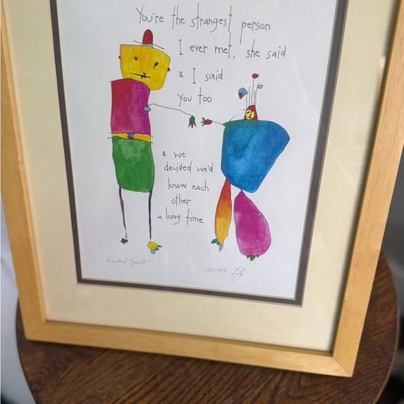 Kindred Spirits Brian Andreas signed print 1997 - Picture 2 of 10